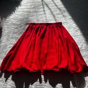 Elegant Red Skirt